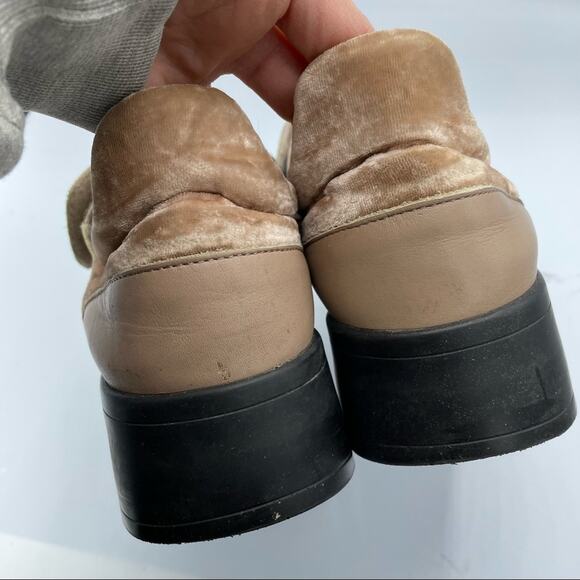 Free People Pink Velvet Platform Velcro Sneakers 37 - Picture 6 of 10